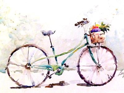 Market Bicycle with Basket Market Bicycle with Basket