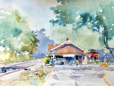 Crossing at Gore Avenue Crossing at Gore Avenue