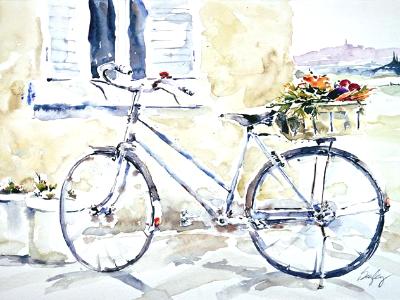 Blue Market Bicycle