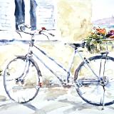 Blue Market Bicycle