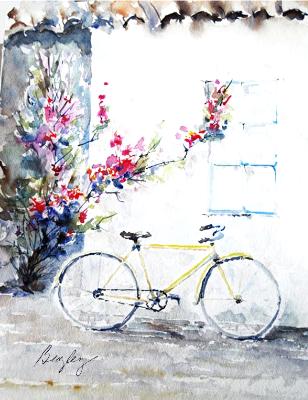 Bicycle and Red Roses