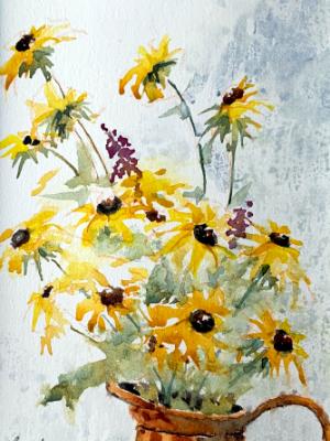 Copper Pitcher & More Daisies Copper Pitcher & More Daisies