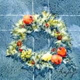 Williamsburg Wreath on Blue Door