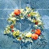 Williamsburg Wreath on Blue Door