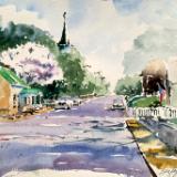 Walnut Street Morning, Augusta, MO