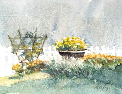 Potted Plant and Arbor Potted Plant and Arbor