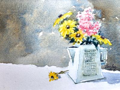 Ceramic Pitcher & Mixed Bouquet 2025 Ceramic Pitcher & Mixed Bouquet 2025