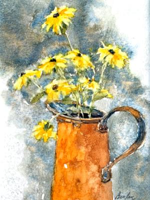 Copper Pitcher & Daisies 2025 Copper Pitcher & Daisies 2025