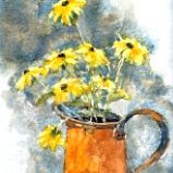 Copper Pitcher & Daisies 2025