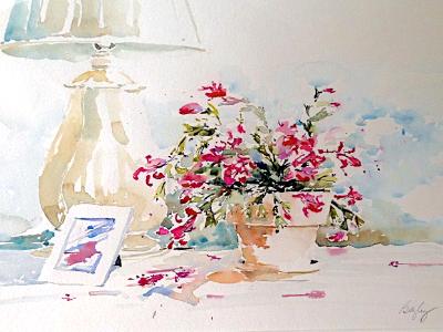 Christmas Cactus with Lamp Christmas Cactus with Lamp
