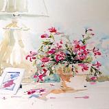 Christmas Cactus with Lamp